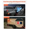 VEVOR Trailer Lights, 2PCS 12V Square LED Magnetic Wireless Trailer Tail Lights Kit with Stop Brake Turn Tail License Plate Lamp, Waterproof Tow Lighting Kit for Boat Truck Camper RV Tractor Caravan