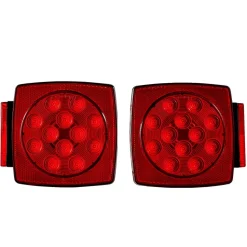 VEVOR Trailer Lights, 12V LED Trailer Tail Lights Kit with Stop Brake Turn Tail License Plate Clearance Lamp, Waterproof Tow Lighting Kit with Wiring Harness for Boat Truck Camper RV Snowmobile Bus