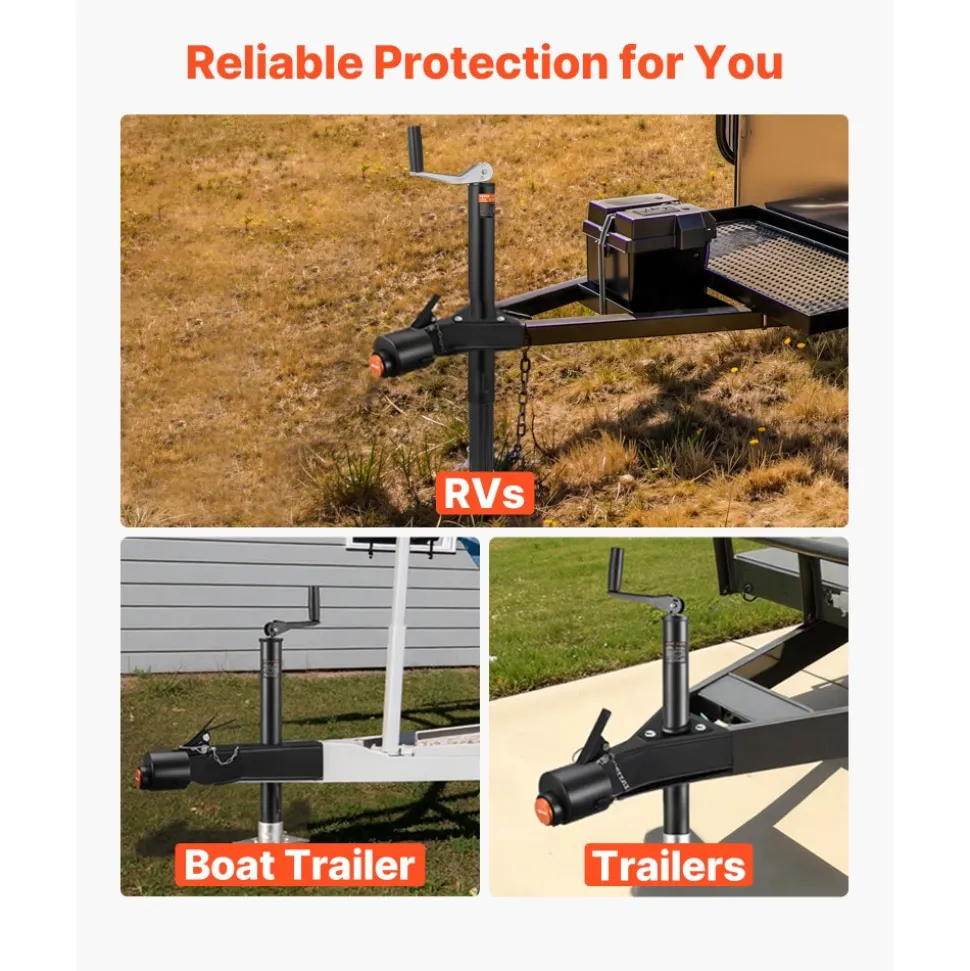 VEVOR Trailer Lock, Fits 2-5/16-Inch Cast Ball Couplers, Heavy Duty Hitch Lock with 3 Keys Secures Security Chains, Corrision-resistant, Anti-Theft RV Trailer Locks for RV, Trailer, Boat