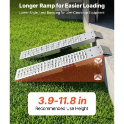 VEVOR Trailer Ramps, 2PCS 39 x 9 in, Heavy-Duty Steel ATV Ramp Set with Anti-Slip Plates, 1200LBS Combined Capacity Loading Ramps for Motorcycles, Lawn Mowers, Farm Tractors, Carts