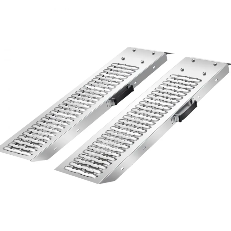 VEVOR Trailer Ramps, 2PCS 39 x 9 in, Heavy-Duty Steel ATV Ramp Set with Anti-Slip Plates, 1200LBS Combined Capacity Loading Ramps for Motorcycles, Lawn Mowers, Farm Tractors, Carts