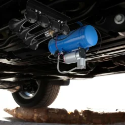 VEVOR Train Horns Kit, 4 Trumpet Air Horn Kit, 150dB Train Horns for Pickup Trucks, 12V 120 psi Air Compressor 1.6 Gal/6 L Tank with Gauge for Any 12V Vehicle Car Truck Train Van Boat