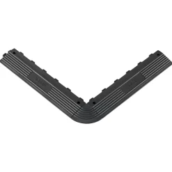 VEVOR Transition Edge Kit, 11-Piece, Durable PP Interlocking Modular Garage Floor Edging, Easy Installation, Edge Protection for Wet Area Restaurant, Only Compatible with VEVOR Drainage Mats, Black