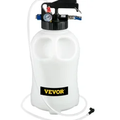VEVOR Transmission Fluid Pump 2 Way ATF Refill System Dispenser, Oil and Liquid Extractor 10 Liter Large Capacity, Automatic Transmission Fluid Pump Tool Set with 14 Pieces ATF Filler Adapters