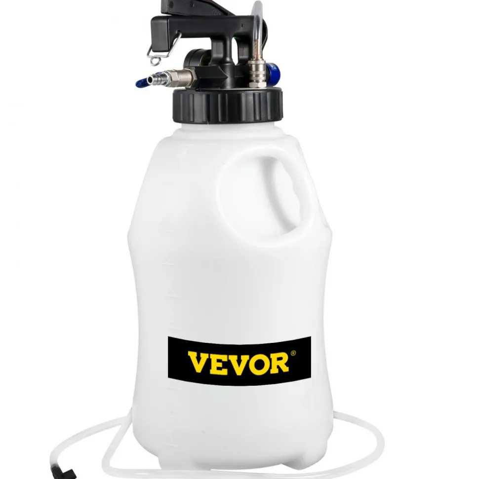 VEVOR Transmission Fluid Pump 2 Way ATF Refill System Dispenser, Oil and Liquid Extractor 10 Liter Large Capacity, Automatic Transmission Fluid Pump Tool Set with 14 Pieces ATF Filler Adapters