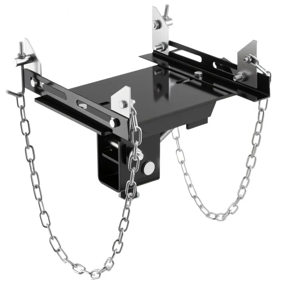 VEVOR Transmission Jack Adapter, 1100 lbs / 0.5 Ton Load Capacity Automotive Transmission Lift Adapter, Heavy-Duty Steel, for Floor Jack with 1-1/5 in Detachable Saddle Shaft, for Garage, Repair Shop