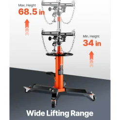 VEVOR Transmission Jack, 1322 LBS Hydraulic Telescoping Transmission Jack, 32
