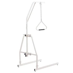VEVOR Trapeze Bar for Bed Mobility, Bed Trapeze with Clamps and Floor Stand, 250LBS Weight Capacity Bed Pull Up Assist for Elderly, Patients & Disabled, Suitable for Home Care, Hospital, Nursing Home