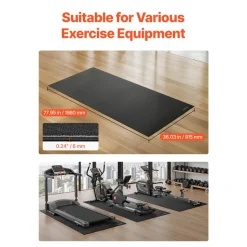 VEVOR Treadmill Mat for Carpet Floor, 1/4