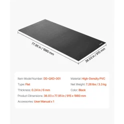 VEVOR Treadmill Mat for Carpet Floor, 1/4