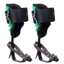 VEVOR Tree Climbing Spikes, 1 Pair Alloy Steel Climbing Spurs, 350lbs Load Capacity Tree Climbing Gear with Straps and Spike Protectors, Arborist Equipment for Climbers, Hunting, Fruit Picking, Green