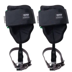VEVOR Tree Climbing Spikes, 1 Pair Alloy Steel Climbing Spurs, 350lbs Load Capacity Tree Climbing Gear with Straps and Spike Protectors, Arborist Equipment for Climbers, Hunting, Fruit Picking, Green