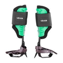 VEVOR Tree Climbing Spikes Set, Height-Adjustable Tree Climbing Gear with Straps & Spike Protectors, 350 lbs Load Capacity, Heavy Duty Steel Climb Spurs Arborist Equipment for Fruit Picking Hunting