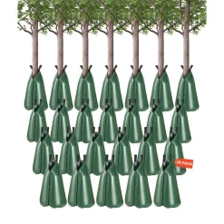 VEVOR Tree Watering Bag, 25 Packs 20 Gallons Watering Bags for New Trees, 5-9 Hours Slow Release Refillable Tree Drip Irrigation Bags with Zipper, Durable Tree Watering System for Deep Root Targeting