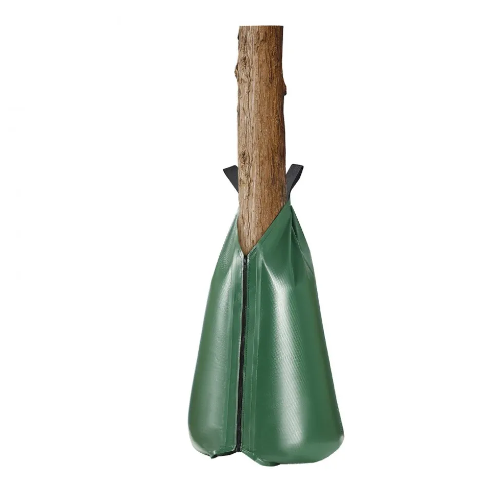 VEVOR Tree Watering Bag, 4 Packs 20 Gallons Watering Bags for New Trees, 5-9 Hours Slow Release Refillable Tree Drip Irrigation Bags with Zipper, Durable Tree Watering System for Deep Root Targeting
