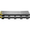 VEVOR Trench Drain System, Channel Drain with Metal Grate, 5.7x3.1-Inch HDPE Drainage Trench, Black Plastic Garage Floor Drain, 5x39 Trench Drain Grate, with 5 End Caps, for Garden, Driveway-5 Pack