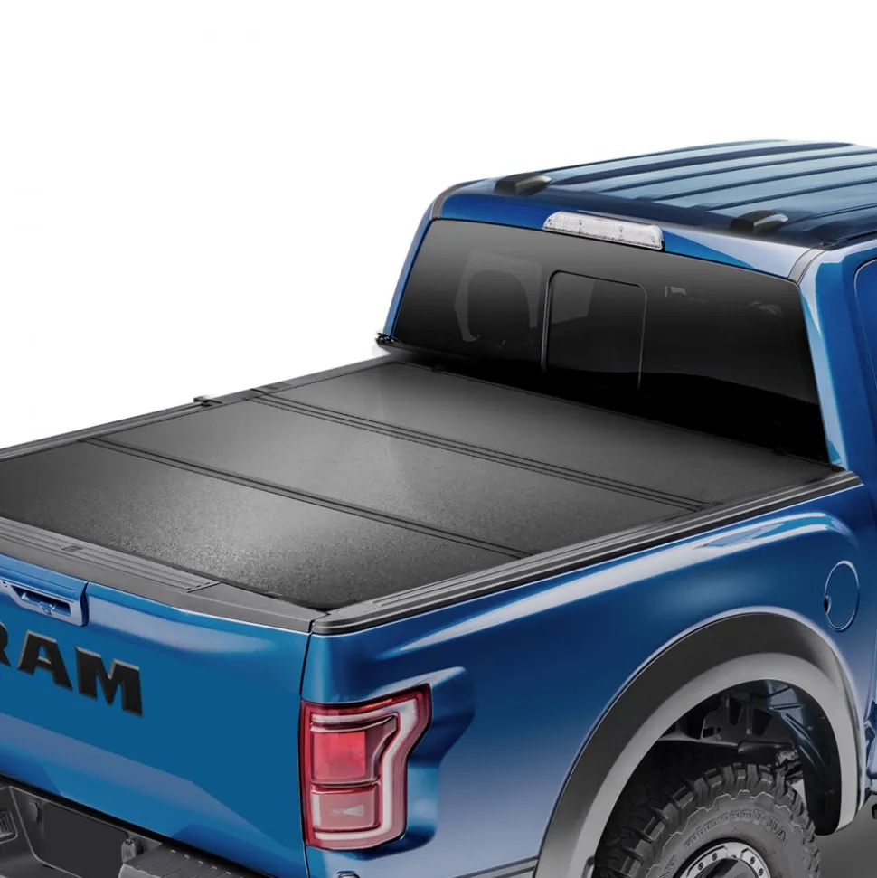 VEVOR Tri-Fold Truck Bed Tonneau Cover, Compatible with 2015-2024 Ford F-150, 6.5' (79") Bed, Only Fit 6.5' x 5.4' (79" x 65.2") Inside Bed, 400 lbs Load Capacity, LED Light, Quick Folding, Black