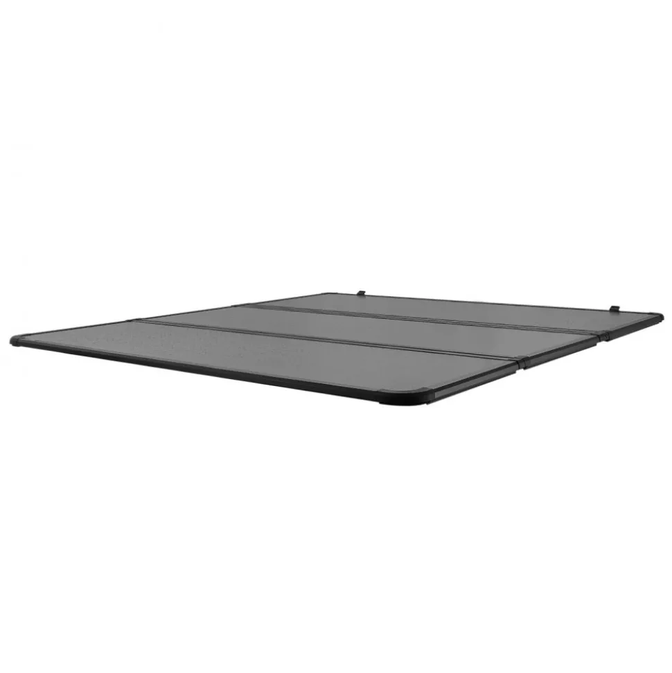 VEVOR Tri-Fold Truck Bed Tonneau Cover, Compatible with 2015-2024 Ford F-150, 6.5' (79") Bed, Only Fit 6.5' x 5.4' (79" x 65.2") Inside Bed, 400 lbs Load Capacity, LED Light, Quick Folding, Black