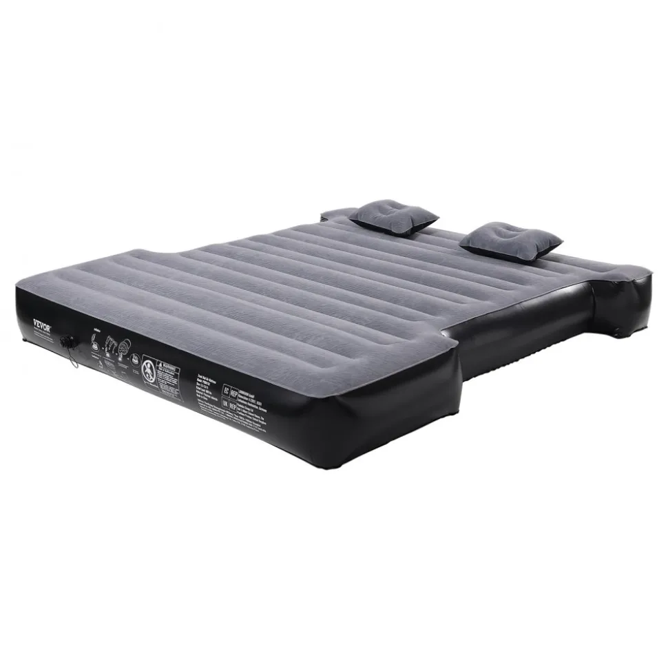VEVOR Truck Bed Air Mattress, for 5.5-5.8 ft Full Size Short Truck Beds, Inflatable Air Mattress Camping Bed with 12V Air Pump 2 Pillows, Carry Bag, for Silverado, RAM, F Series, Sierra, Titan, Tundra
