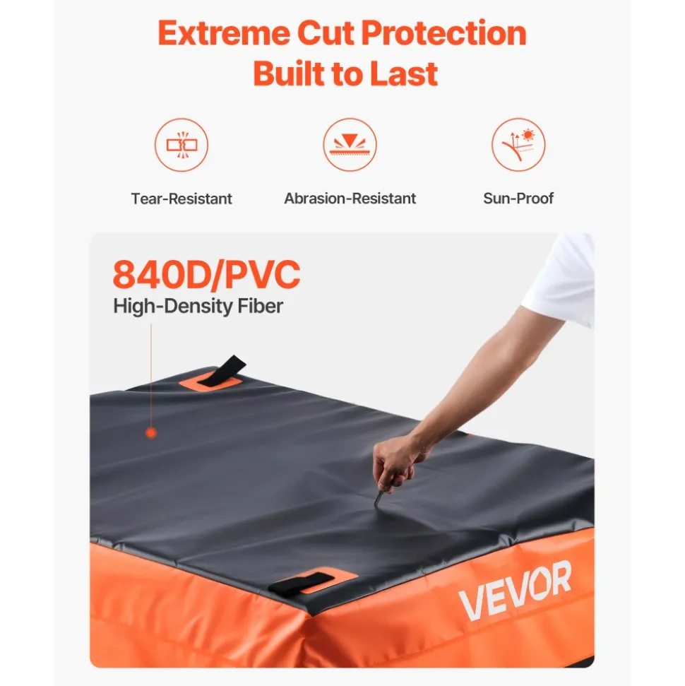 VEVOR Truck Bed Cargo Bag, Waterproof 840D PVC, 51.18 x 40.16 x 21.85 in (26 Cubic Feet), Heavy Duty Cargo Bag for Truck Bed with 4 Bungee Cords with Hooks, Fits a Variety of SUV and Pickup Trucks