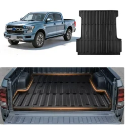 VEVOR Truck Bed Mat, TPE, Compatible with 2015-2026 Ford F150 Lightning Bed, Heavy Duty Custom Fit, All Weather Protection Pickup Car Cargo Trunk Liner Replacement, for 2015-2026 Ford F150 Accessories