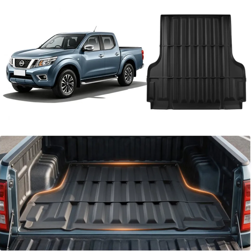 VEVOR Truck Bed Mat, TPE, Compatible with 2022-2026 Nissan Frontier Bed, Heavy Duty Custom Fit, All Weather Protection Pickup Car Trunk Liner Replacement, for 2022-2026 Nissan Frontier Accessories