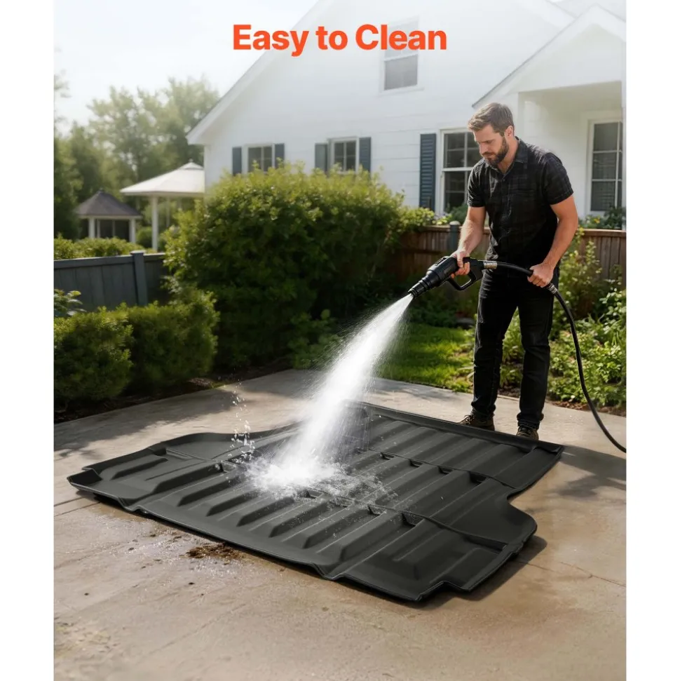 VEVOR Truck Bed Mat, TPE, Compatible with 2022-2026 Nissan Frontier Bed, Heavy Duty Custom Fit, All Weather Protection Pickup Car Trunk Liner Replacement, for 2022-2026 Nissan Frontier Accessories