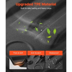 VEVOR Truck Bed Mat, TPE, Compatible with 2024-2026 Toyota Tacoma Bed, Heavy Duty Custom Fit, All Weather Protection Pickup Car Cargo Trunk Liner Replacement, for 2024-2026 Toyota Tacoma Accessories