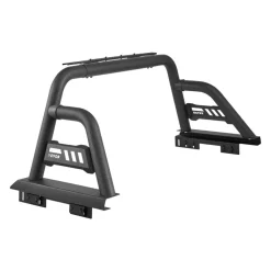 VEVOR Truck Bed Roll Bar, Universal Pickup Sport Adjustable Bar Chase Rack Compatible with Mid-Size Truck, Carbon Steel Construction with Extension Light Bracket, No Rack Included