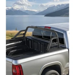 VEVOR Truck Bed Roll Bar, Universal Pickup Sport Adjustable Bar Chase Rack Compatible with Mid-Size Truck, Carbon Steel Construction with Extension Light Bracket, No Rack Included