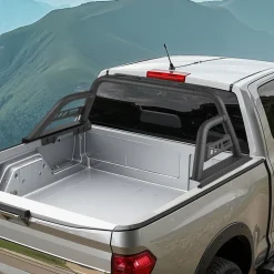 VEVOR Truck Bed Roll Bar, Universal Pickup Sport Adjustable Bar Chase Rack Compatible with Full-Size Truck, Carbon Steel Construction with Extension Light Bracket, No Rack Included