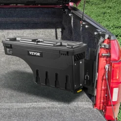 VEVOR Truck Bed Storage Box, Lockable with Password Padlock, 6.6 Gal/25 L ABS Wheel Well Tool Box, Waterproof and Durable, Compatible with Ford F-150 2015-2021, Passenger Side