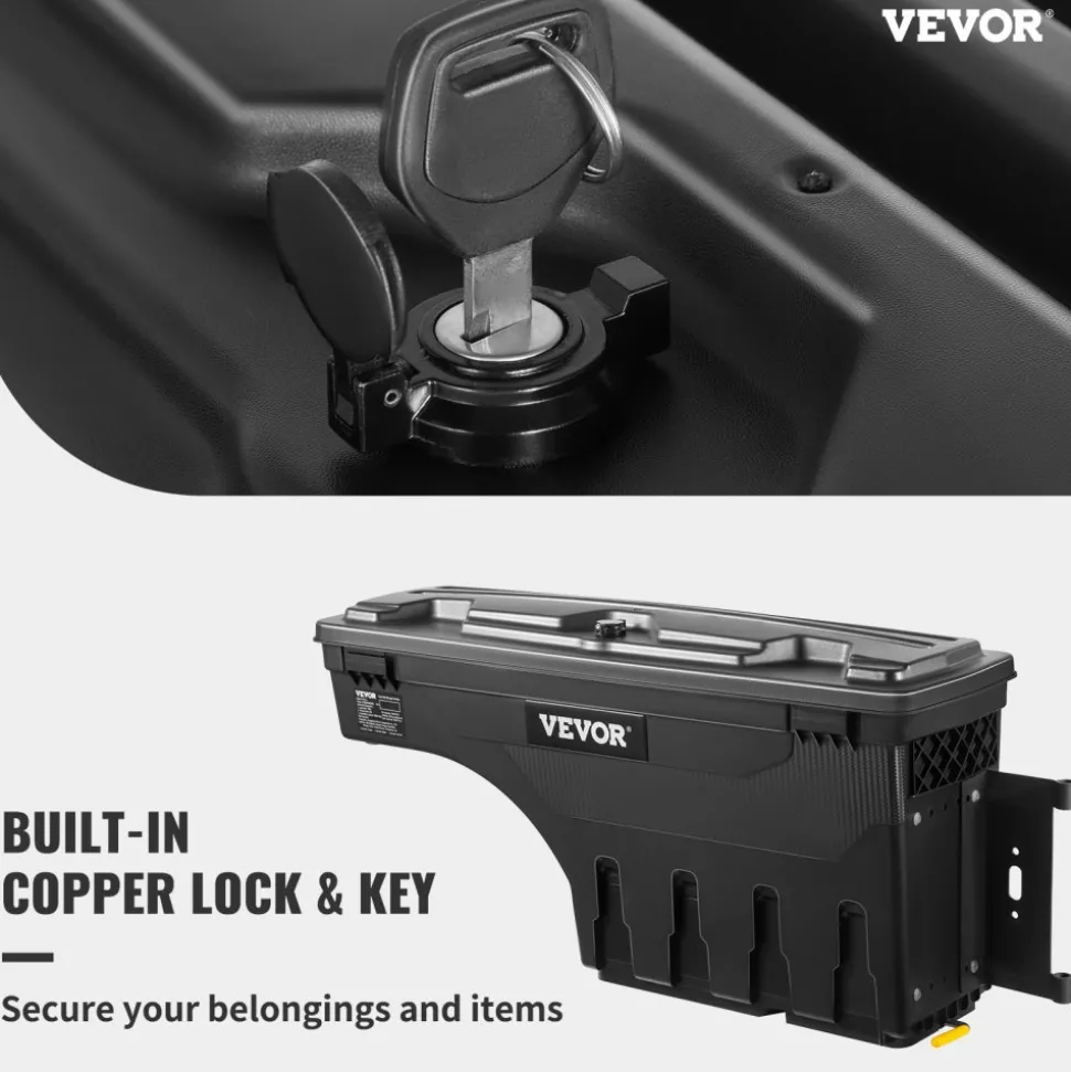 VEVOR Truck Bed Storage Tool Box 2019-20 Chevrolet Silverado 1500 Left+Right