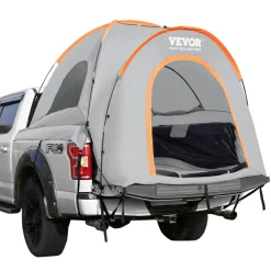 VEVOR Truck Bed Tent, 6.4'-6.7' Pickup Truck Tent with Rain Layer and Carry Bag, Waterproof PU2000mm Double Layer Truck Tent, Accommodate 2-3 Person, for Camping Traveling Outdoor Activities