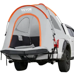 VEVOR Truck Bed Tent, 6.4'-6.7' Pickup Truck Tent with Rain Layer and Carry Bag, Waterproof PU2000mm Double Layer Truck Tent, Accommodate 2-3 Person, for Camping Traveling Outdoor Activities