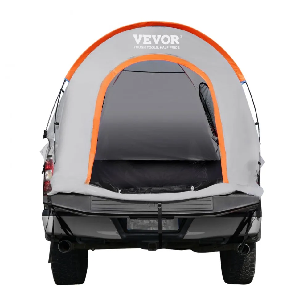 VEVOR Truck Bed Tent, 6.4'-6.7' Pickup Truck Tent with Rain Layer and Carry Bag, Waterproof PU2000mm Double Layer Truck Tent, Accommodate 2-3 Person, for Camping Traveling Outdoor Activities