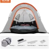 VEVOR Truck Bed Tent, 5.5'-6' Pickup Truck Tent with Rain Layer and Carry Bag, Waterproof PU2000mm Double Layer Truck Tent for Camping, Accommodate 2-3 Person, for Camping Traveling Outdoor Activities