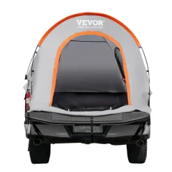 VEVOR Truck Bed Tent, 5.5'-6' Pickup Truck Tent with Rain Layer and Carry Bag, Waterproof PU2000mm Double Layer Truck Tent for Camping, Accommodate 2-3 Person, for Camping Traveling Outdoor Activities