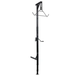 VEVOR Truck Hitch Game Hoist, 600 lbs Load Capacity, Hunting Deer Hoist with 2-inch Receiver, 360-Degree Swivel Shaft & Adjustable Height, Includes Gambrel Winch for Skinning & Cleaning Game