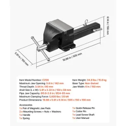 VEVOR Truck Hitch Vise, 6