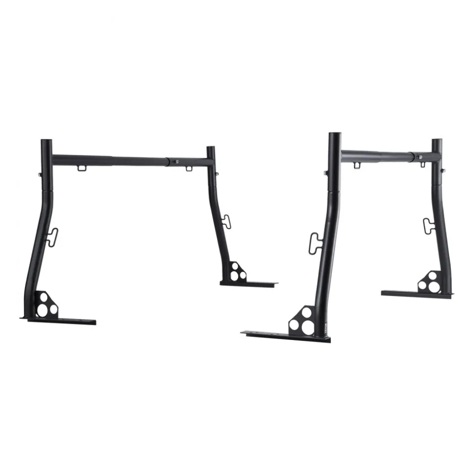 VEVOR Truck Ladder Rack, 49-73 in Width, Extendable Universal Cargo Rack, Heavy Duty Steel with 800 lbs Static Load Capacity, Ideal for Canoes, Surfboards, Ladders, Lumber, Tents, and Large Cargo
