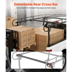 VEVOR Truck Ladder Rack 1500LBS Capacity Universal Over-Cab Trucks Bed Rack, 51.2