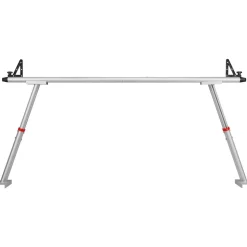 VEVOR Truck Rack, 800 lbs Capacity, 19-34in Adjustable Height, Aluminum Ladder Rack for Truck with 8 Non-Drilling C-clamps, Heavy Duty Truck Bed Rack Two-Bar Set for Kayak, Surfboard, Lumber, Ladder