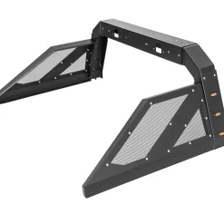 VEVOR Truck Roll Bar Chase Rack Adjustable with 6 Amber Auxiliary Side Marker Lamps, Universal Fit for Pickup Trucks