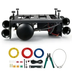 VEVOR 4-Trumpet Air Horn Kit with 150PSI 2.64 Gal Air Compressor Tank, 150dB Super Loud Train Air Horn, Strong Penetration, Pressure Gauge, Leak-Proof, Heavy-Duty, Fits 12V Truck SUV Off-Road Vehicles