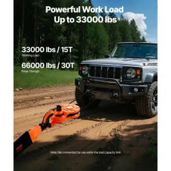 VEVOR 30 T Snatch Block for Winch Recovery, 66,000 lbs Break Strength Pulley System with 0.4