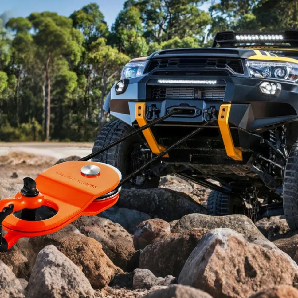 VEVOR 30 T Snatch Block for Winch Recovery, 66,000 lbs Break Strength Pulley System with 0.4" - 0.55" Rope, Heavy Duty Offroad Recovery Accessory for Towing & Recovery on Truck, Tractor, ATV & UTV
