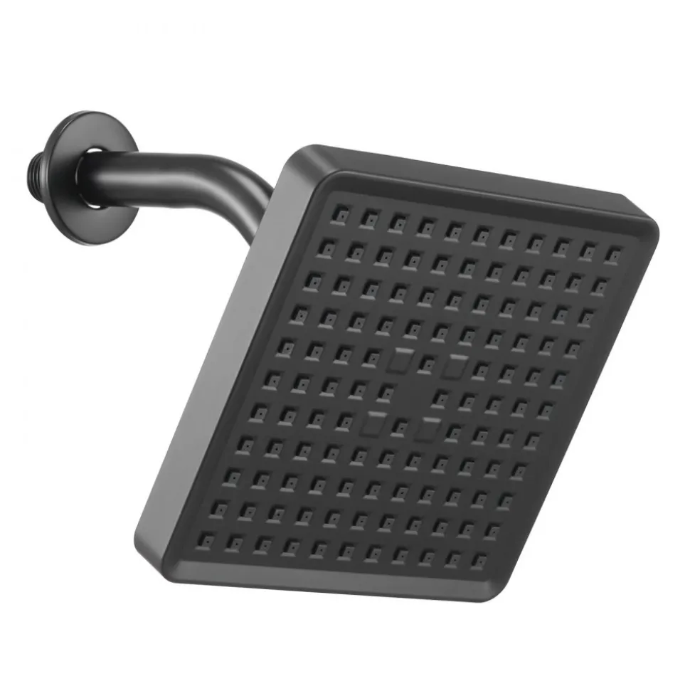 VEVOR Tub and Shower Faucet Set, Complete with 5-Inch Rainfall Shower Head and Bathtub Spout, 8-Setting Adjustable Spray, Single-Handle Tub Trim Kit with Brass Pressure Balancing Valve, Gold Finish
