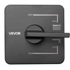 VEVOR Tub and Shower Faucet Set, Complete with 5-Inch Rainfall Shower Head and Bathtub Spout, 8-Setting Adjustable Spray, Single-Handle Tub Trim Kit with Brass Pressure Balancing Valve, Gold Finish