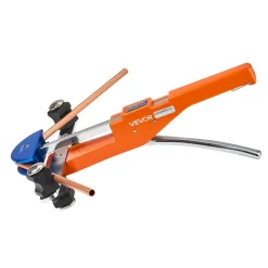 VEVOR Tubing Bender Kit, 1/4 to 7/8 Inch, Compact Ratcheting Tube Pipe Bender, Ratchet Hand Bending Tool, with 7 Color Aluminium Alloy Dies, HVAC Tools, for Copper HVAC Air Conditioning Refrigeration